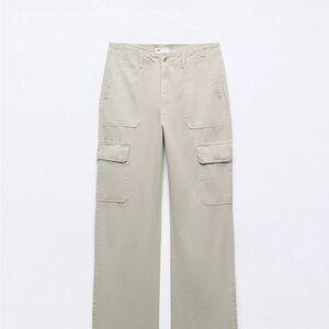 Zara Women’s Tan Cargo Pants